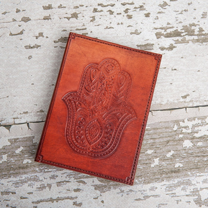Hamsa Refillable Handmade Leather Journal