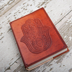 Hamsa Refillable Handmade Leather Journal